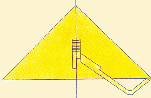 Пирамида-спутник в погребальном комплексе Снофру в Дахшуре.